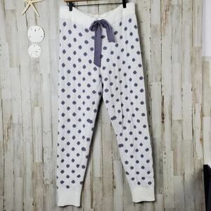 Honeydew Pock A Dot Long Fleece Pj Pants Size XXL Women White